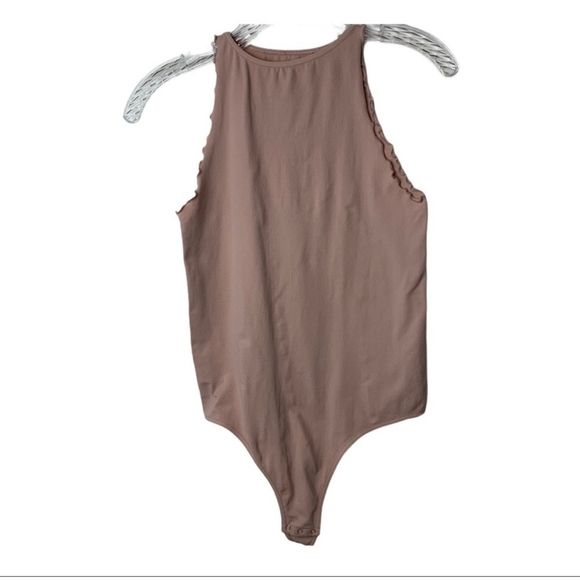 Intimately Free M/L Feels Right pink Nude high neck Bodysuit - Picture 3 of 7